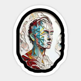 Woman Art Portrait Sticker